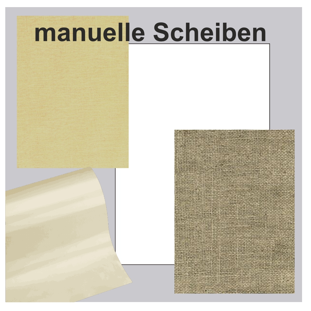 Servicematerial für manuelle Scheiben