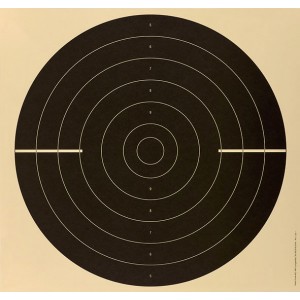 P-Schnellfeuerscheibe SSV/ISSF, 4 x geschlitzt, 25 m