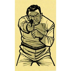 Kampfscheibe Feind ungestanzt