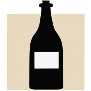 Scheibenbild Flasche