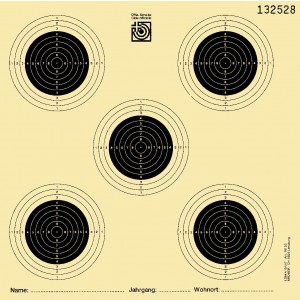 Gewehr 10 m, Matchscheibe SSV mit fortlaufender Nummerierung