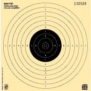 LP Wettkampfscheibe SSV/ISSF, fortlaufend nummeriert