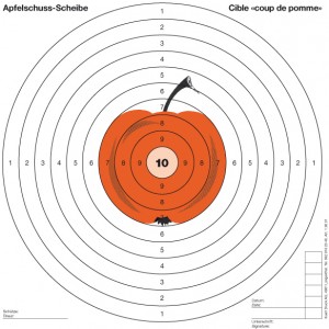 Apfelschuss-Scheibe