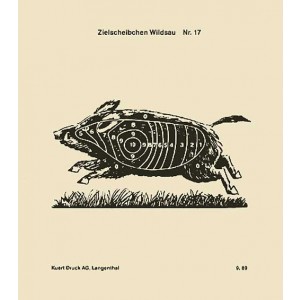 Zielscheibe Nr. 17, Wildsau flüchtend
