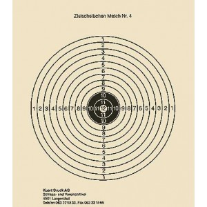 Zielscheibe Nr. 4, 12er Scheibe
