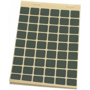 Block Schusslochkleber, kakigrün, 15 x 15 mm
