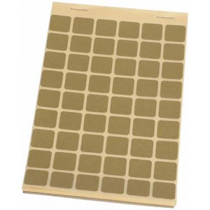 Block Schusslochkleber, tarngrau, 15 x 15 mm