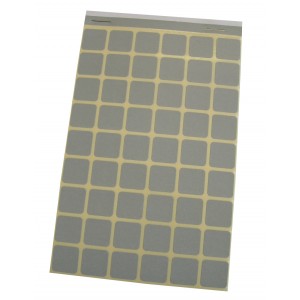 Block Schusslochkleber, grau für Polizei, 15 x 15 mm