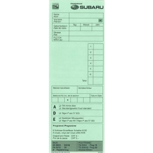 Standblattgarnituren, 76 x 210 mm, Sonderanfertigung
