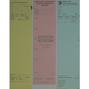 Standblattgarnituren, 76 x 297 mm, Sonderanfertigung