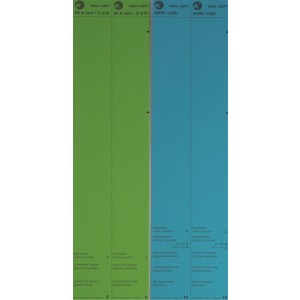 Standblattkarten, 75 x 210/297 mm, Sonderanfertigung