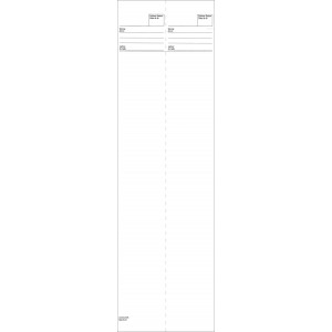Standblatt Thermo, 110 x 372 mm, 60 Schuss