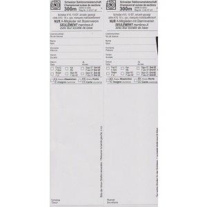 Standblattkarten, Thermopapier, Sonderanfertigung