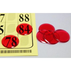 Abdeckplättli rot, rund, Ø 19 mm, 1 mm dick