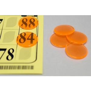 Abdeckplättli orange, rund, Ø 18 mm, 2 mm dick