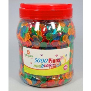 Abdeckplättli, bunt gemischt, Ø 15 mm, Box à 5'000 Stk.
