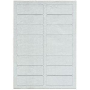 Schachtel à 25 Blatt Namensetiketten aus Azetatseide (400 Etiketten)