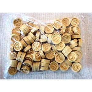 Lottonummern aus Plastik 1-90